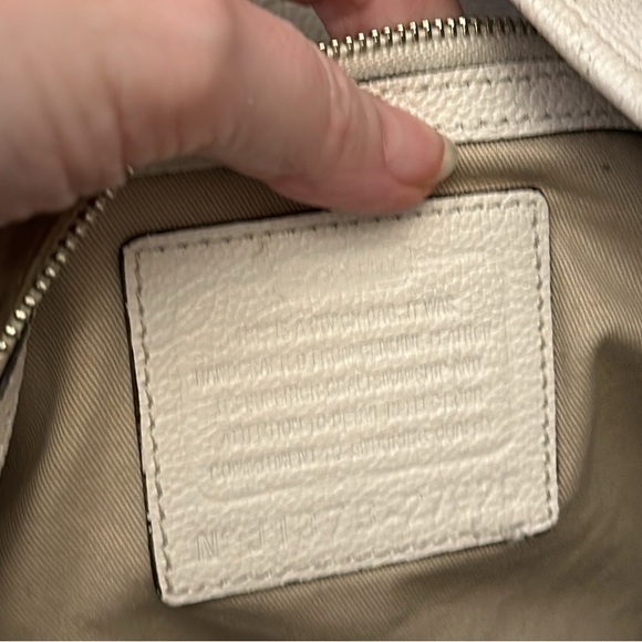 Coach white leather sling hobo - traded with a “friend”  (Style Number 27925) - Picture 4 of 16